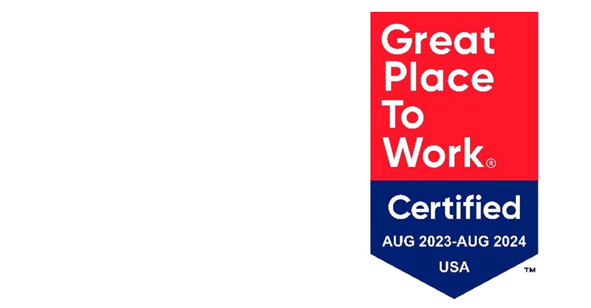 Great Place to Work Aug 2023-2024 certification badge